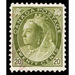 canada stamp 84 queen victoria 20 1900 U VF 044