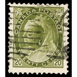 canada stamp 84 queen victoria 20 1900 U VF 045