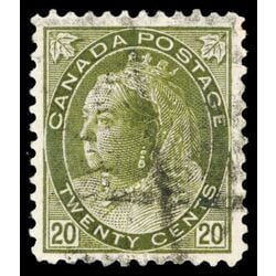 canada stamp 84 queen victoria 20 1900 U VF 046