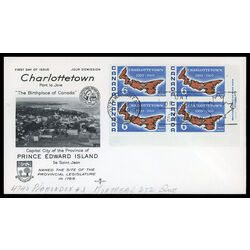canada stamp 499 map of prince edward island 6 1969 FDC BLOCK 022