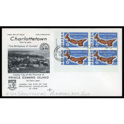 canada stamp 499 map of prince edward island 6 1969 FDC LL 024