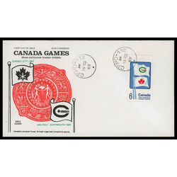canada stamp 500 flags of summer and winter games 6 1969 FDC PC 015