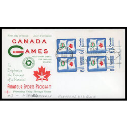 canada stamp 500 flags of summer and winter games 6 1969 FDC LR 019