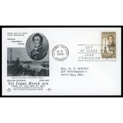 canada stamp 501 sir isaac brock and memorial column 6 1969 FDC PC 015