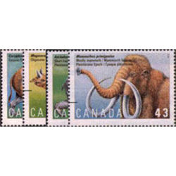 canada stamp 1529 32 prehistoric life in canada 4 1994