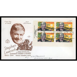 canada stamp 504 stephen leacock and mariposa 6 1969 FDC LL 016