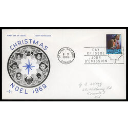 canada stamp 502 children praying 5 1969 FDC PC 013