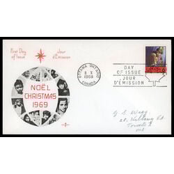 canada stamp 503 children praying 6 1969 FDC PC 009