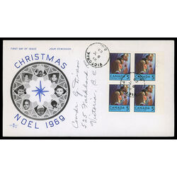 canada stamp 502 children praying 5 1969 FDC BLOCK 019