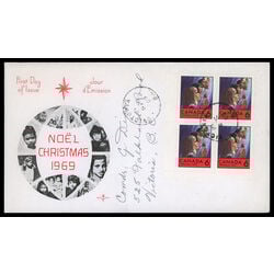 canada stamp 503 children praying 6 1969 FDC BLOCK 012