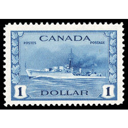 canada stamp 262 tribal class destroyer royal canadian navy 1 1942 M VF 041
