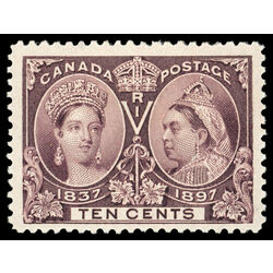 canada stamp 57 queen victoria diamond jubilee 10 1897 M VF 088