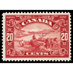 canada stamp 157 harvesting wheat 20 1929 M F VF 036