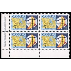 canada stamp 479 weather map and instruments 5 1968 PB LL