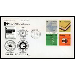 canada stamp 585a earth sciences 1972 FDC 005