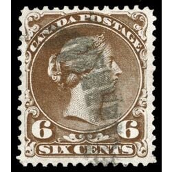canada stamp 27c queen victoria 6 1868 U VF 010