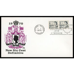 canada stamp 460 queen elizabeth ii transportation 6 1970 FDC PC 025
