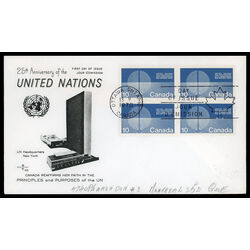 canada stamp 513 energy unification 10 1970 FDC BLOCK 015