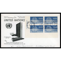 canada stamp 513 energy unification 10 1970 FDC LL 017