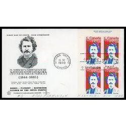 canada stamp 515 louis riel 6 1970 FDC UL 025