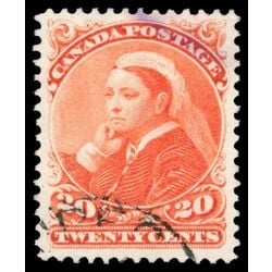 canada stamp 46 queen victoria 20 1893 U XF 069