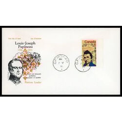 canada stamp 539 l j papineau 6 1971 FDC PC 014