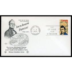 canada stamp 539 l j papineau 6 1971 FDC PC 015