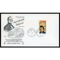 canada stamp 539 l j papineau 6 1971 FDC PC 016