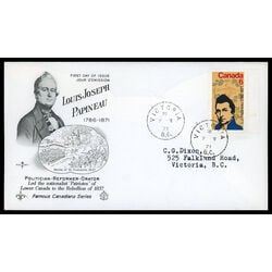 canada stamp 539 l j papineau 6 1971 FDC PC 018