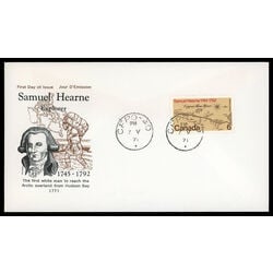 canada stamp 540 samuel hearne 6 1971 FDC PC 009