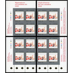 canada stamp 1419 red nasturtiums 50 1992 PB SET