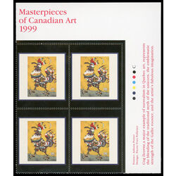 canada stamp 1800 coq licorne 95 1999 PB UR