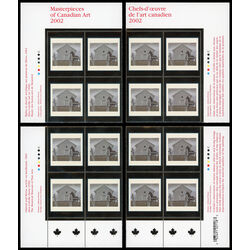 canada stamp 1945 church and horse 1 25 2002 PB SET