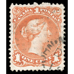 canada stamp 22 queen victoria 1 1868 U VF 047