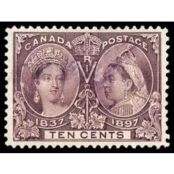 canada stamp 57 queen victoria diamond jubilee 10 1897 U VF 090