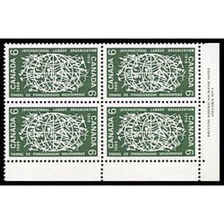 canada stamp 493 globe and tools 6 1969 PB LR