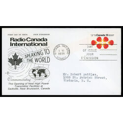 canada stamp 541 radio canada international 15 1971 FDC PC 011