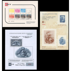 set of 3 canada capex 78 philatelic exhibition cards