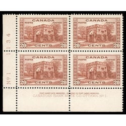 canada stamp 243 fort garry gate winnipeg 20 1938 PB LL %231 030