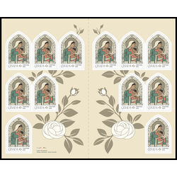 canada stamp bk booklets bk824 christmas madonna and child 2023