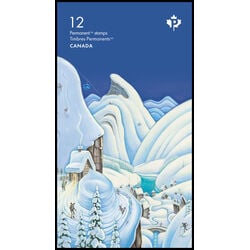 canada stamp bk booklets bk825 holiday winter scenes 2023