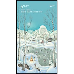canada stamp bk booklets bk826 holiday winter scenes 2023