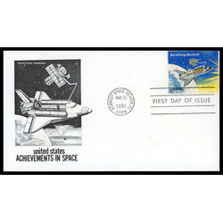 us stamp postage issues 1913 space shuttle columbia 18 1981 FDC PC 001