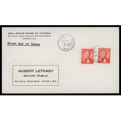 canada stamp 319 alexander mackenzie 4 1952 FDC PC 010