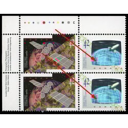 canada stamp 1442vi canada in space 1992 PB UL 014