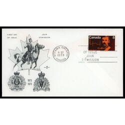 canada stamp 612 commissioner g a french and map 8 1973 FDC PC 007