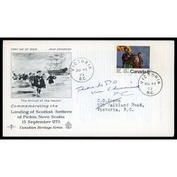 canada stamp 619 scottish settlers and hector 8 1973 FDC PC 017