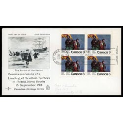 canada stamp 619 scottish settlers and hector 8 1973 FDC UR 020