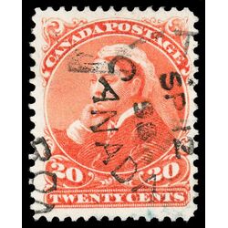 canada stamp 46 queen victoria 20 1893 U VF 071
