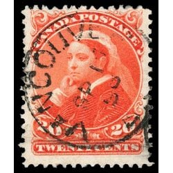 canada stamp 46 queen victoria 20 1893 U F VF 072